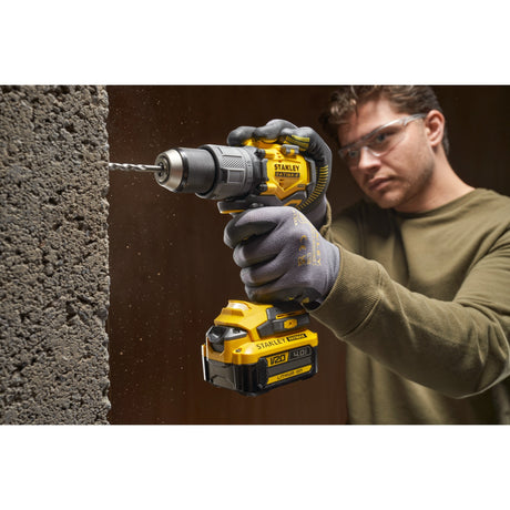 Taladro de impacto sin escobillas Stanley Fatmax V20 18V (amarillo negro, batería y cargador no incluidos)