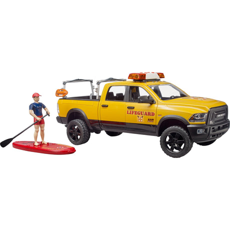 Bruder dodge ram 2500 coche de brigada de rescate con vehículo modelo salvavidas (02506)