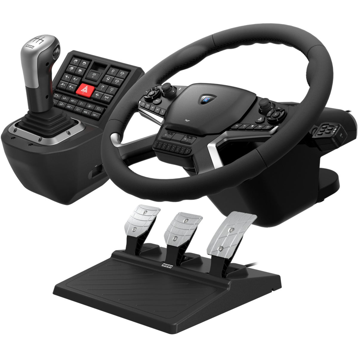 Conjunto de simulador de sistema de control de camión Hori Force Feedback (negro plateado)