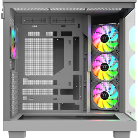 Carcasa Thermaltake View 380 XL WS ARGB MIDI Tower (color madera blanca | 2x USB-A | 1x USB-C | RGB | vidrio templado)