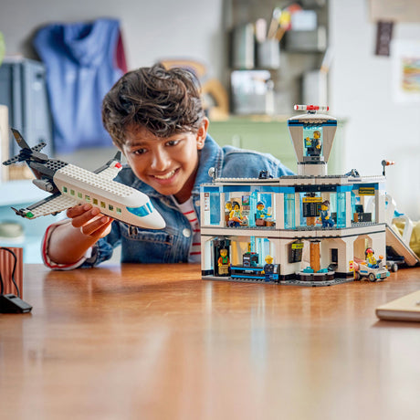 Lego city - aeropuerto con juguetes de construcción de aviones (60502)