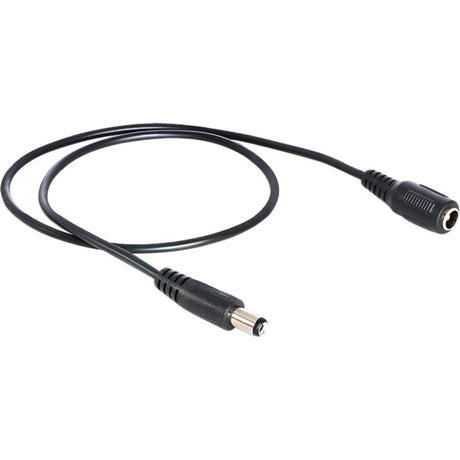 Delock Extensión de CC 5,5 x 2,1 mm cable de extensión macho > hembra (negro, 0,5 metros)