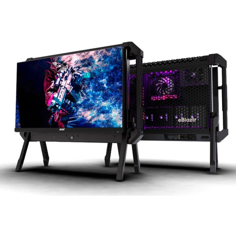Carcasa de escritorio Eblaztr PC case (negro (mate))