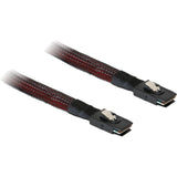 Delock mini SAS SFF-8087 > cable mini SAS SFF-8087 (rojo negro, 1 metro)
