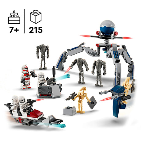 Paquete de batalla Lego Star Wars Clon Trooper™ Battle Droid™ - 75372