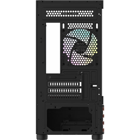 Carcasa mini torre Thermaltake view 170 ws argb (color madera negro | 2x usb-a | rgb | ventana)