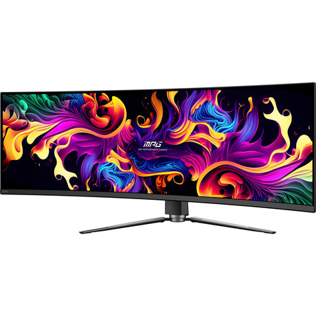 MSI MPG 491CQP QD-OLED 49 Monitor curvo ultraancho para juegos (negro, 2x HDMI, Display Port, 2x USB-A, USB-B, USB-C, 144 Hz)