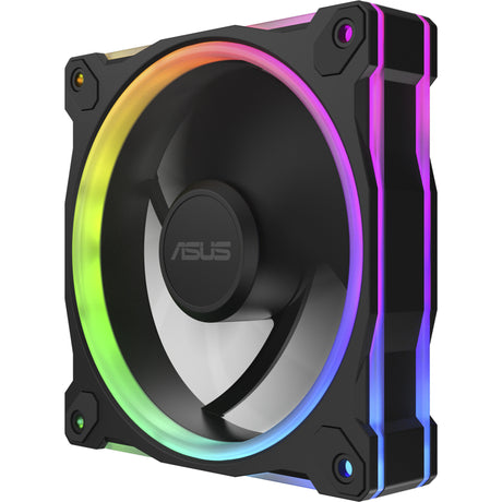 Ventilador asus prime mr120 argb - paquete triple de ventiladores de caja (negro, 3 piezas, 120 x 120 x 28 mm, 3 piezas)