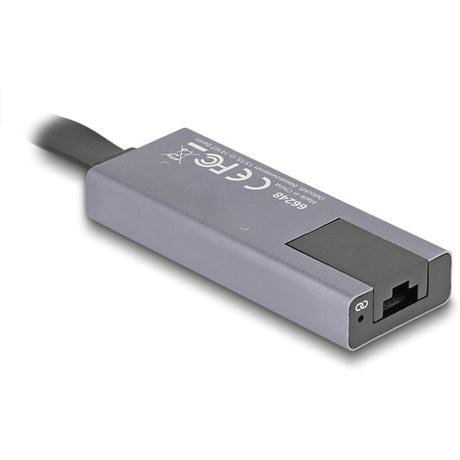 Delock USB-C > Adaptador de red delgado LAN de 2,5 Gigabit (gris)