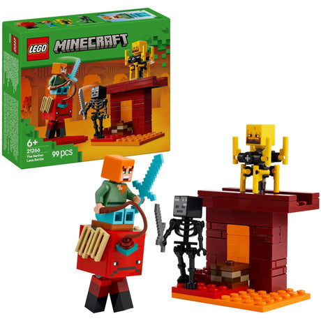 Lego minecraft la batalla de lava en el abismo para niños - 21266