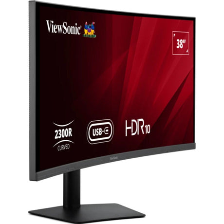 Viewsonic VA3820C UWQHD+ monitor curvo 21:9 con concentrador USB-C 38 ultra ancho (negro, 2x HDMI, 1x Displayport, USB-C, USB-B)