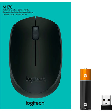 Ratón Logitech b170 (negro, inalámbrico)