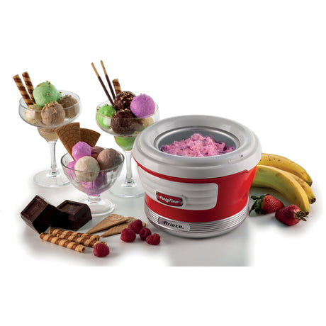 Máquina para hacer helados Ariete party time 0643 00 (rojo blanco)
