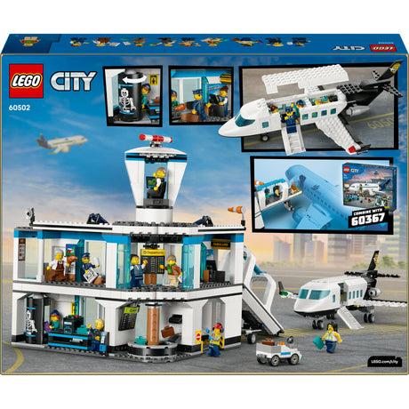 Lego city - aeropuerto con juguetes de construcción de aviones (60502)