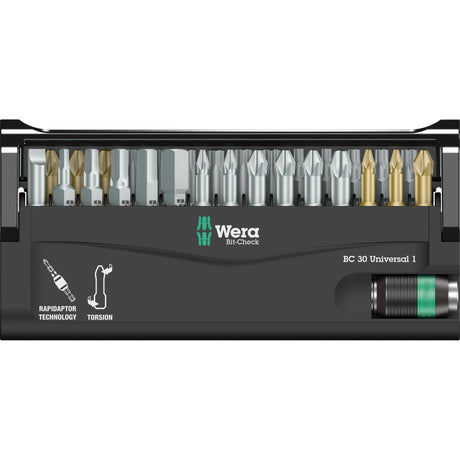 Juego de 1 punta universal Wera bit-check 30 (30 piezas)