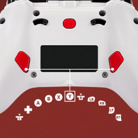 Controlador powera Advantage con cable para xbox series x|s - warrior's nirvana (magnolia white, xbox series x|s, xbox one, PC)