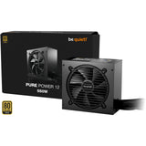 ¡Tranquilizarse! fuente de alimentación pure power 12 550 vatios (negro, 2x pcie)