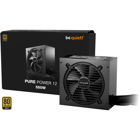 ¡Tranquilizarse! fuente de alimentación pure power 12 550 vatios (negro, 2x pcie)