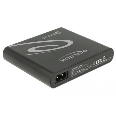 Delock Cargador USB 1x USB Tipo-C + 3x USB Tipo-A (negro)