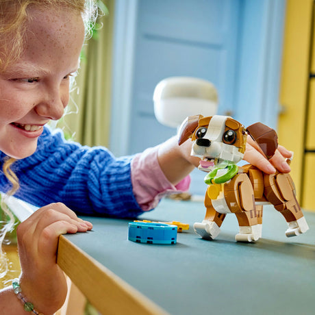 Lego ® Creator 3en1 Lindos animales: Cachorro juguetón - Set de animales - Conviértete en ardilla o pato - 31382