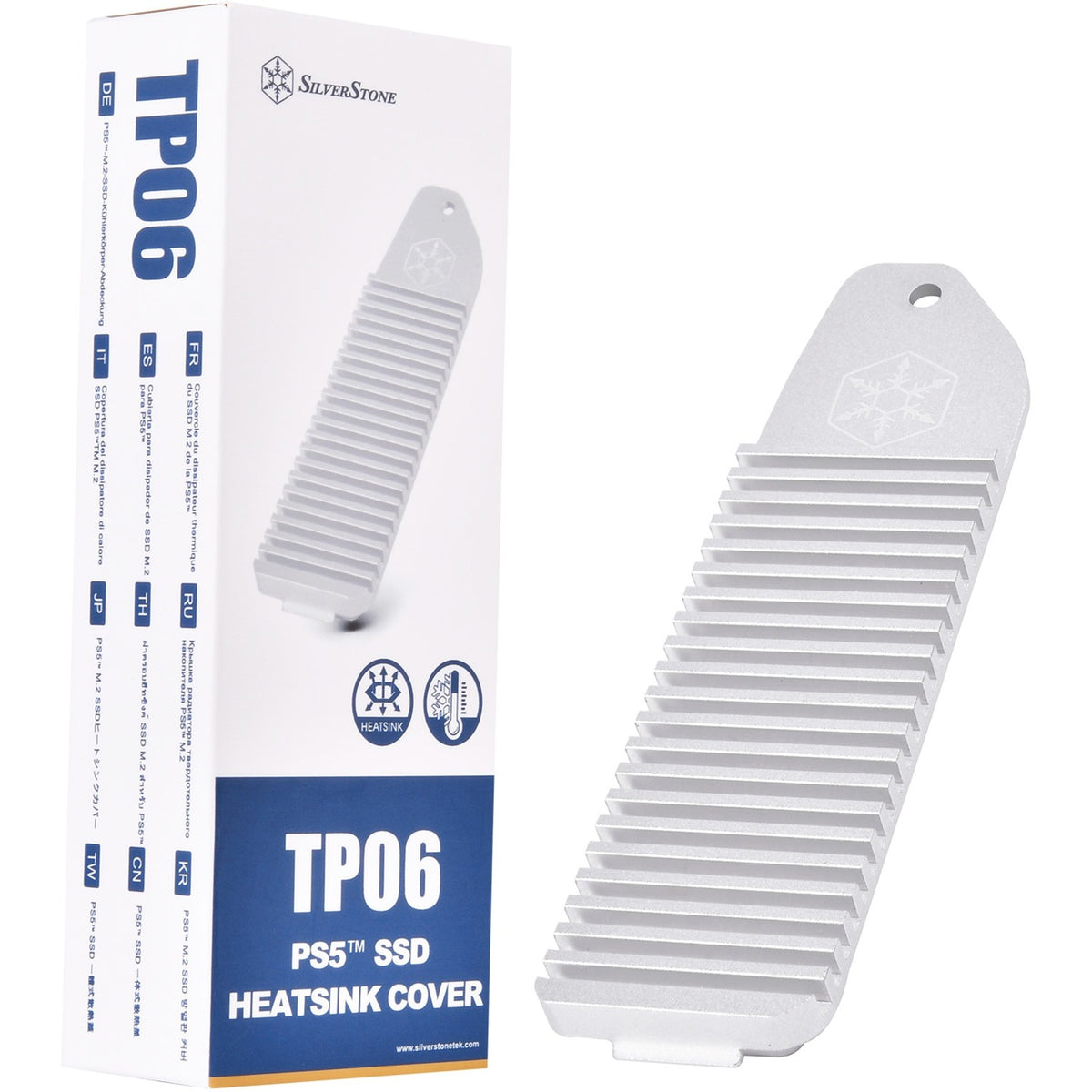 Disipador Silverstone tp06 (plateado, para playstation 5)