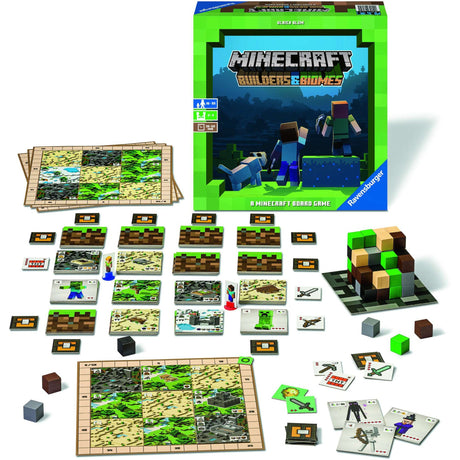 Juego de mesa Ravensburger Minecraft Builders Biomes (multilingüe, 2 - 4 jugadores, 30 - 60 minutos, a partir de 10 años)