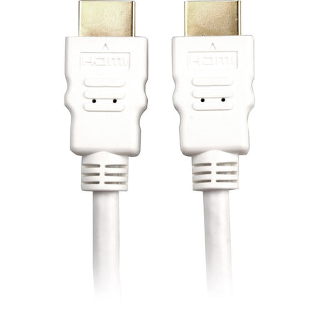 Cable HDMI de alta velocidad Sharkoon con Ethernet (blanco, 2 metros, 4k, chapado en oro)