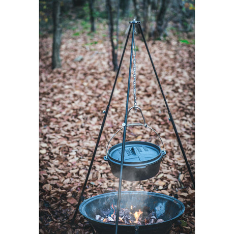 Sartén sin patas The Windmill Dutch Oven de 6 cuartos de galón (negro, ø 31,5 cm | 5,9 litros)