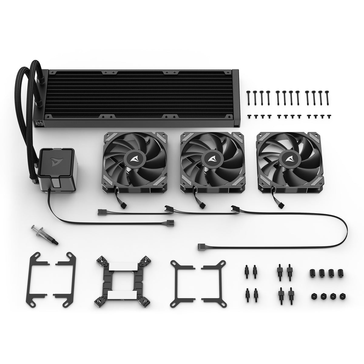 Refrigeración por agua Sharkoon s40 (negro, PWM de 4 pines)