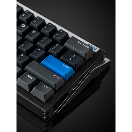 Teclado para juegos con interruptor magnético Iqunix ez60 (negro, diseño estadounidense (qwerty), rastro de estrella gateron, 60%, rgb, teclas pbt de doble disparo)