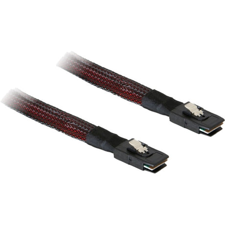 Delock mini SAS SFF-8087 > cable mini SAS SFF-8087 (rojo negro, 1 metro)