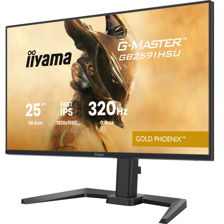 Iiyama G-Master Gold Phoenix GB2591HSU-B1 24.5 monitor gaming (negro (mate), 320 Hz, HDMI, DisplayPort, USB, audio)