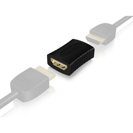 Icy box ib-cb005 conector hdmi a hdmi acoplamiento (negro)