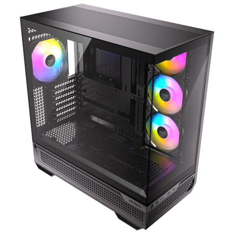 Carcasa torre midi Antec c7 argb (negro | 2x USB-A | 1x USB-C | vidrio templado)
