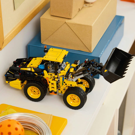 Lego technic juego de juguetes de cargadora de ruedas eléctrica volvo l120 - 42209