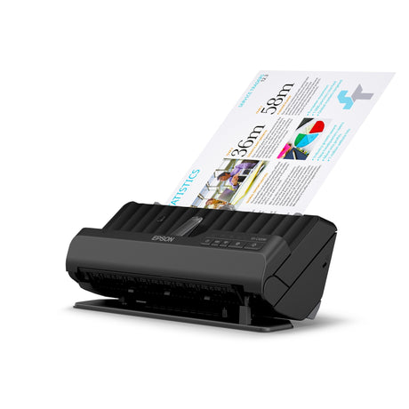 Escáner de documentos a4 compacto epson es-c320w con conectividad wi-fi y u-path (negro, a4, a5, a6, b5)