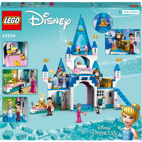 Lego Disney Princess - Juguete de construcción El Castillo de Cenicienta y el Príncipe Guapo (43206)