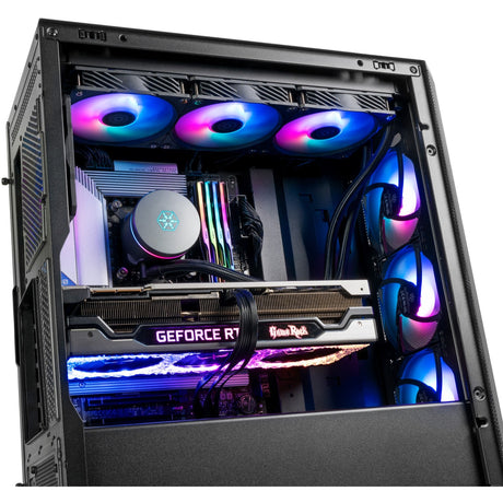 Carcasa Silverstone Fara 514x Midi Tower (negro | 2x USB-A | 1x USB-C | RGB | vidrio templado)