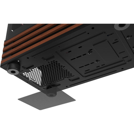 Carcasa mini torre Thermaltake view 170 ws argb (color madera negro | 2x usb-a | rgb | ventana)