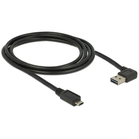 Delock cable easy-usb-a 2.0 macho > cable easy-usb micro-usb-b 2.0 macho (negro, 2 metros)
