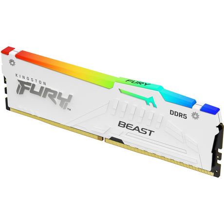 Kingston Fury 16 GB DDR5-5600 RAM (blanco, KF556C40BWA-16, Beast RGB, XMP)