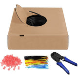 Cable de red Goobay cat.6 u utp, exterior (negro, 100 metros)