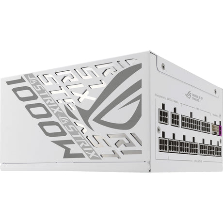 Fuente de alimentación modular asus rog strix platinum white edition de 1000 vatios (blanca, 1x 12v-2x6, 4x pcie)