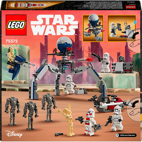 Paquete de batalla Lego Star Wars Clon Trooper™ Battle Droid™ - 75372