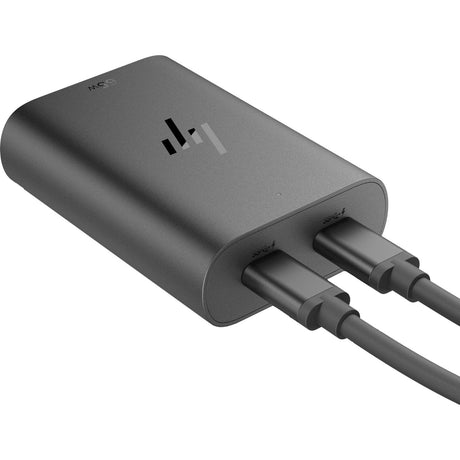 Cargador para portátil HP 65w gan usb-c (negro, 2x usb-c)