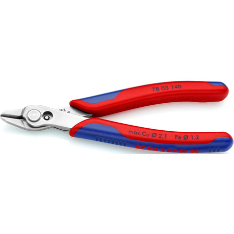 Knipex super-knips 78 03 140 alicates de impresión para electrónica y mecánica de precisión 144 mm