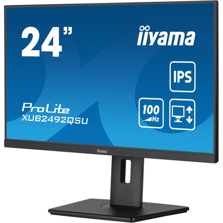 Monitor Iiyama prolite xub2492qsu-b1 23,8 (negro (mate), HDMI, display port, 3x USB-A, USB-C)