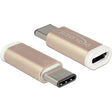 Delock adaptador USB 2.0 C > micro USB B (cobre, 65677)