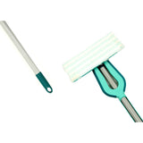 Limpiaparabrisas Leifheit picobello s micro duo con mango - ancho de limpieza 27 cm - turquesa - gris