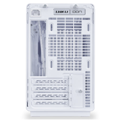 Carcasa midi tower Lian li a3-matx blanca (edición madera) (color madera blanca | 2x USB-A | 1x USB-C | vidrio templado)